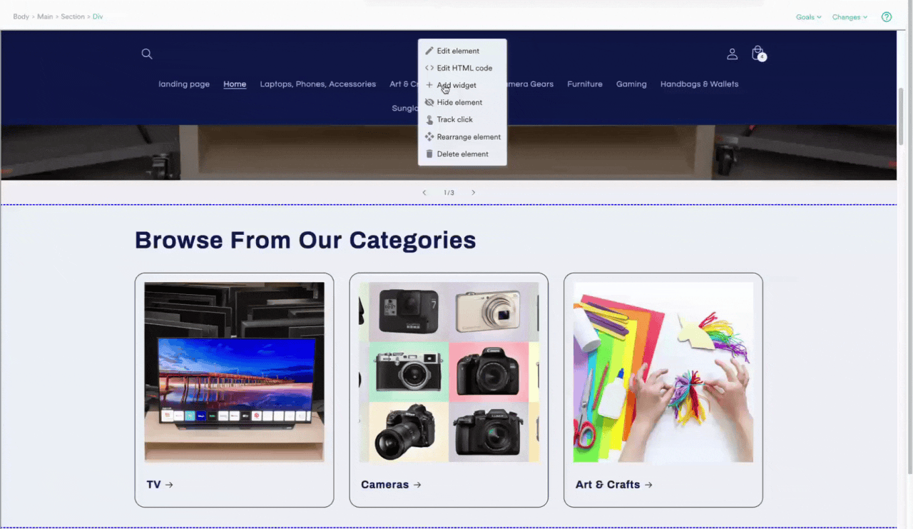 Add widget to library.gif