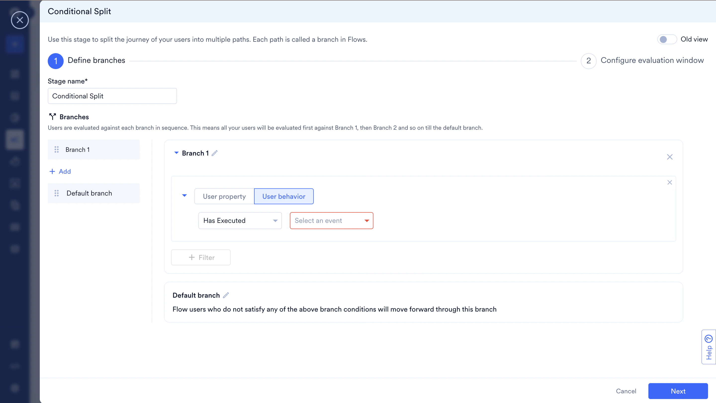 Conditional Split Default state UI.png