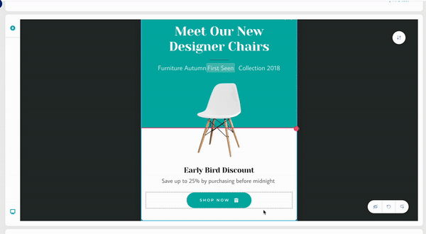 GIF showing how to re-edit Jinja code by clicking the personalization and a caution not to select new attributes.