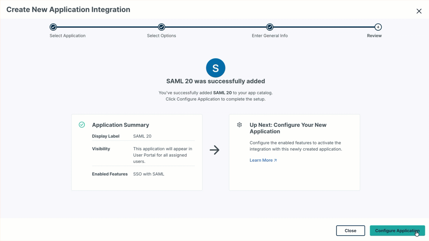 Configure the SP Entity ID and ACS URLs in JumpCloud