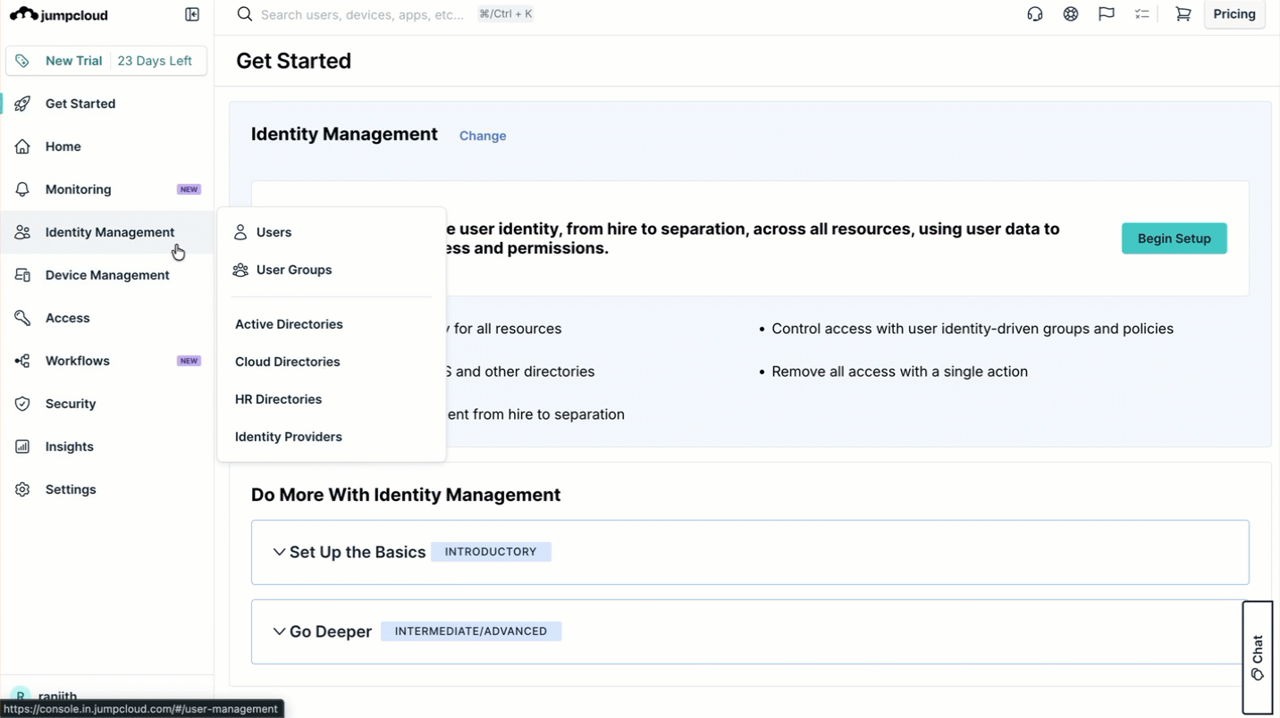 Create a user group in JumpCloud