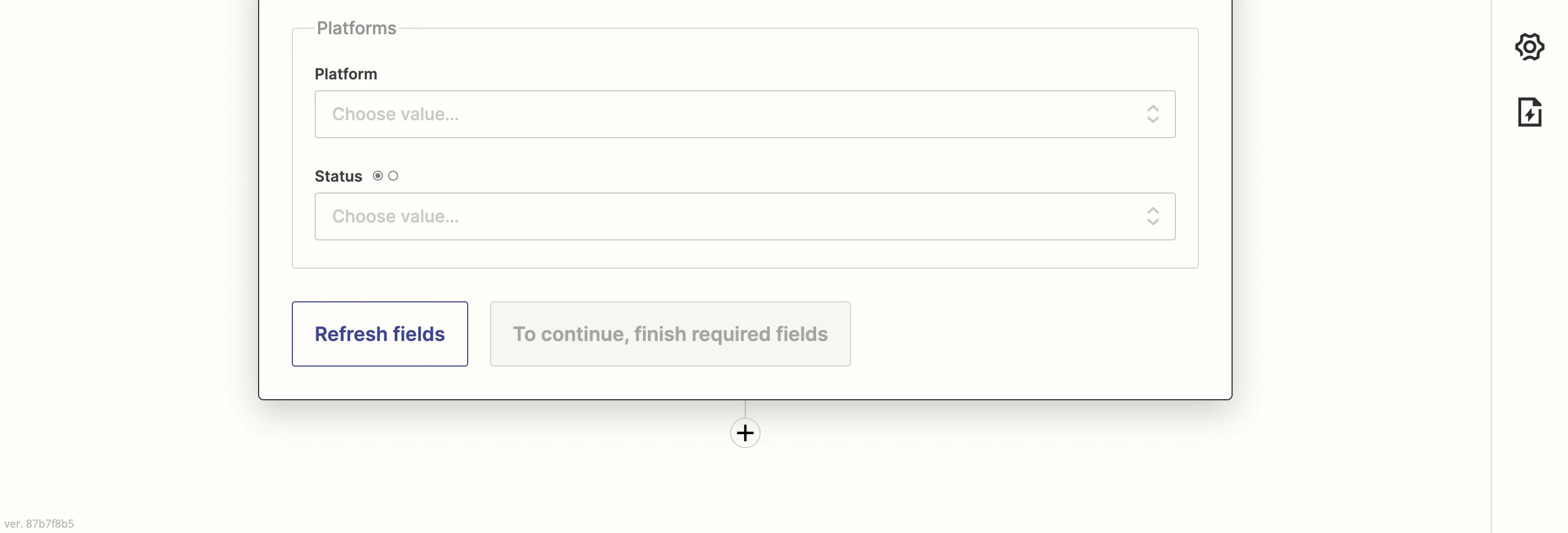 Final fields and review of the Create or Update User action