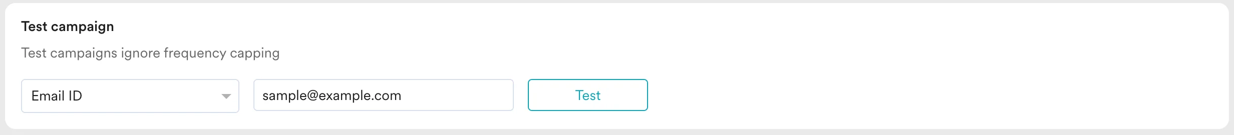 Preview of the connector campaign request