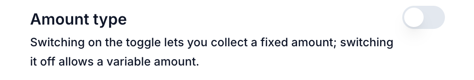 Amount Type Amount Type