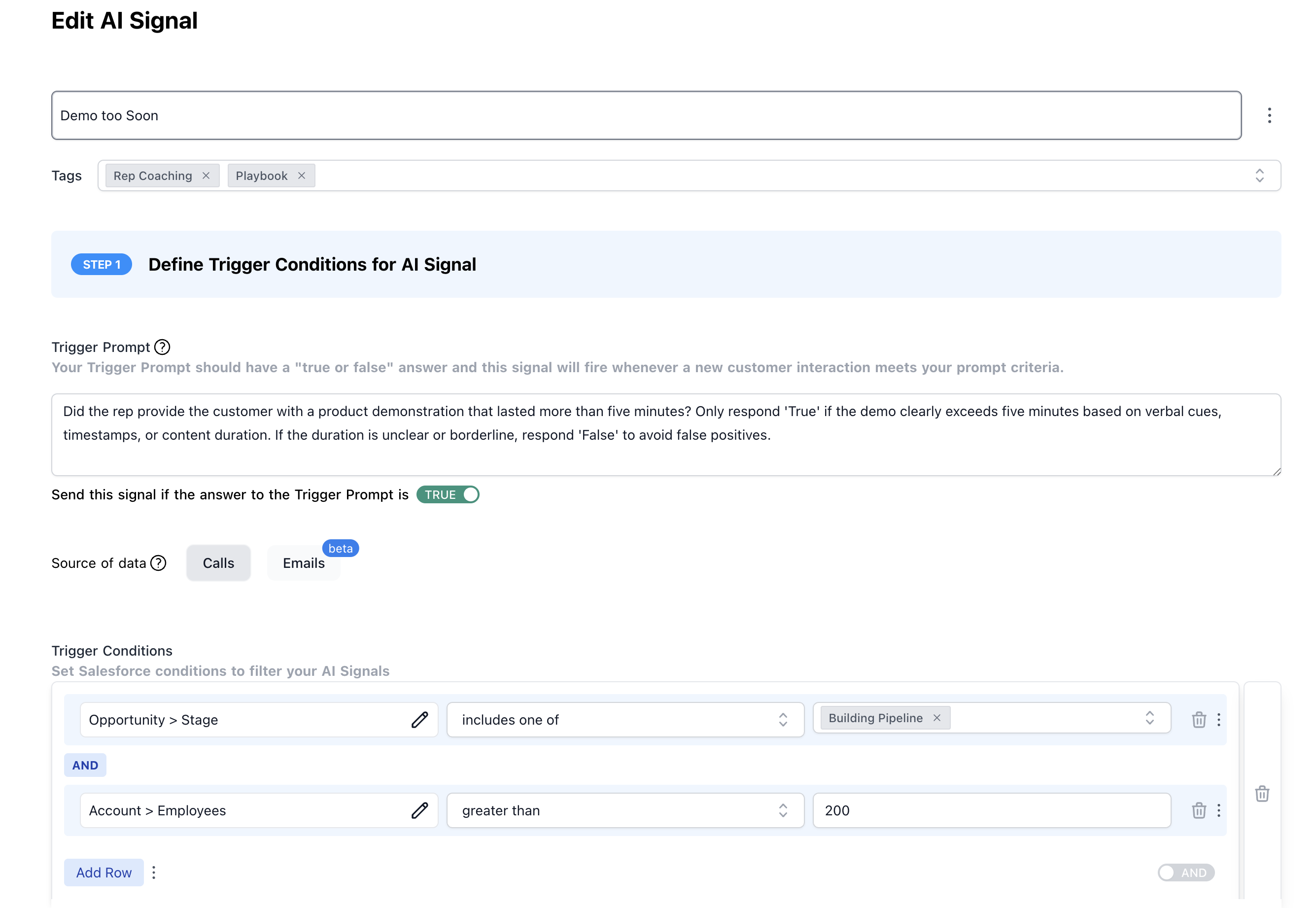 AI Signals Admin Interface