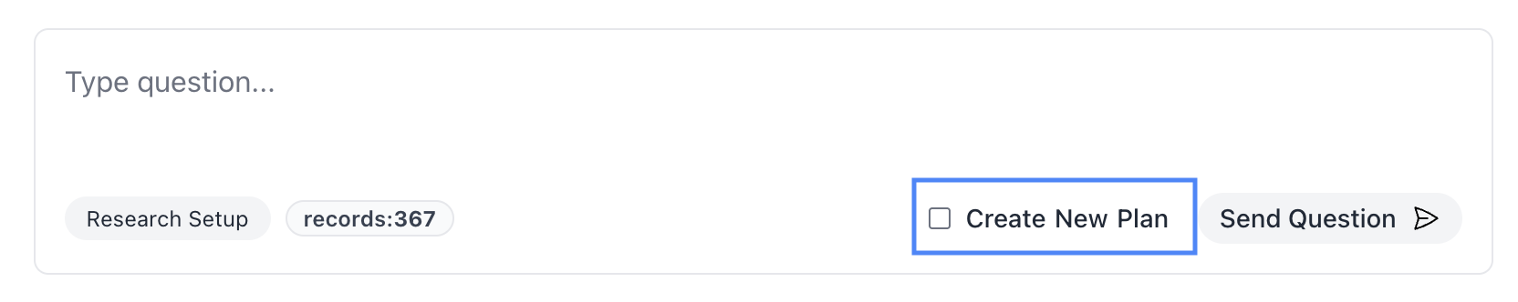 Create new plan option