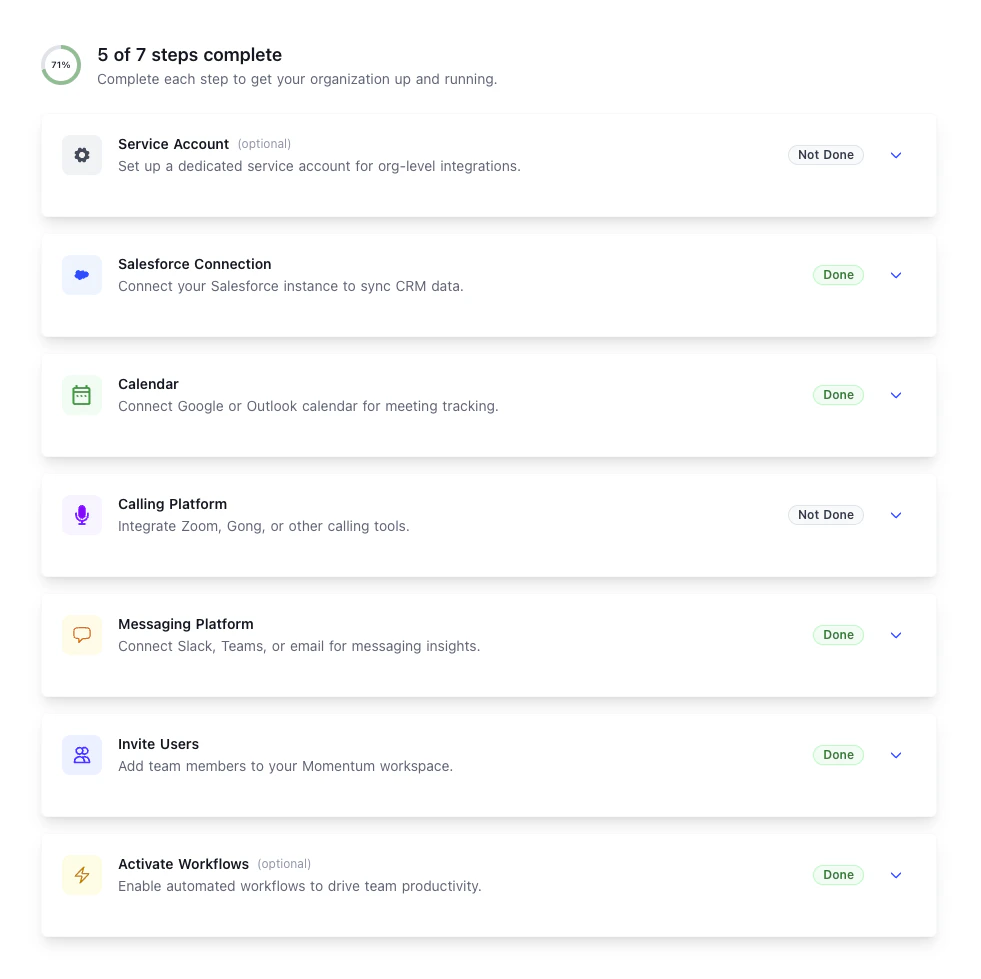 Onboarding Checklist