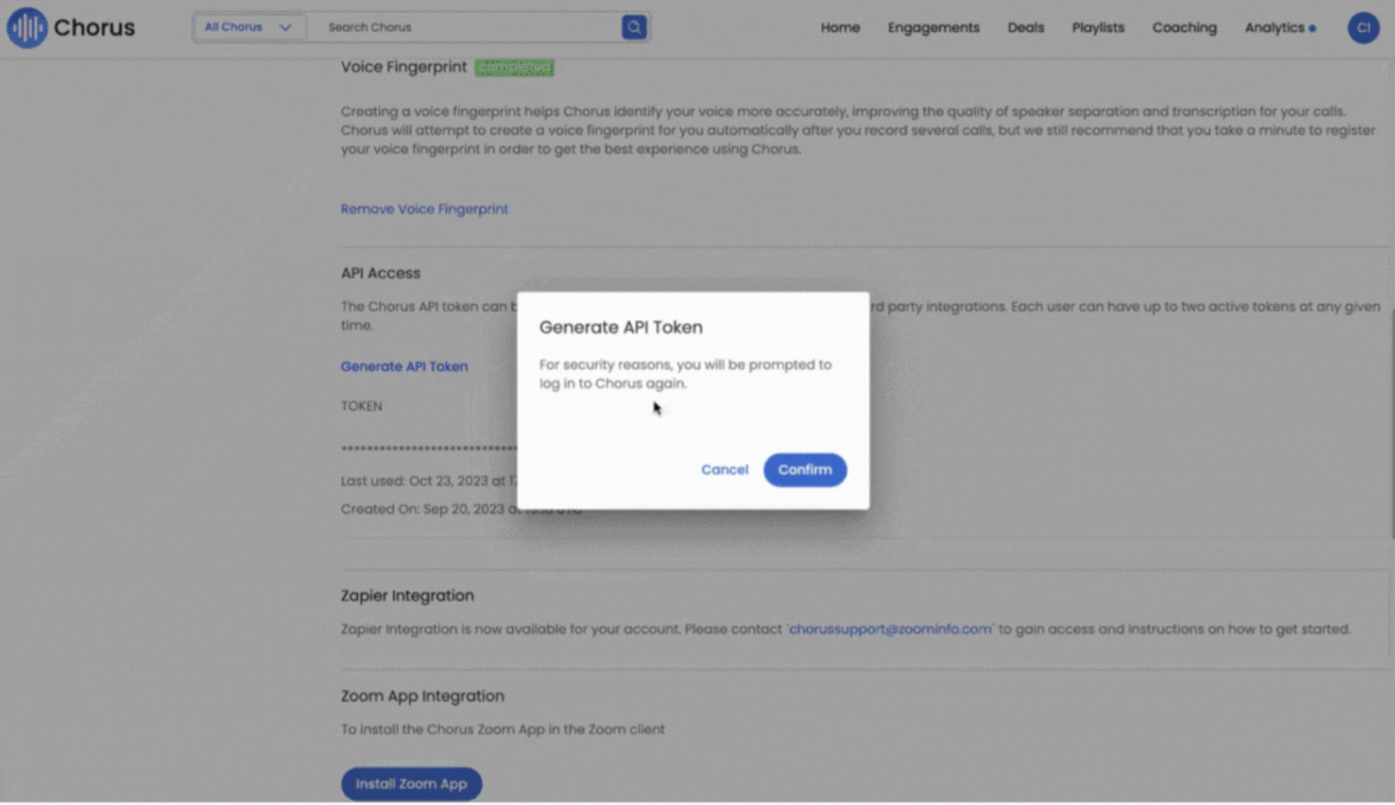 chorus-generate-api-token