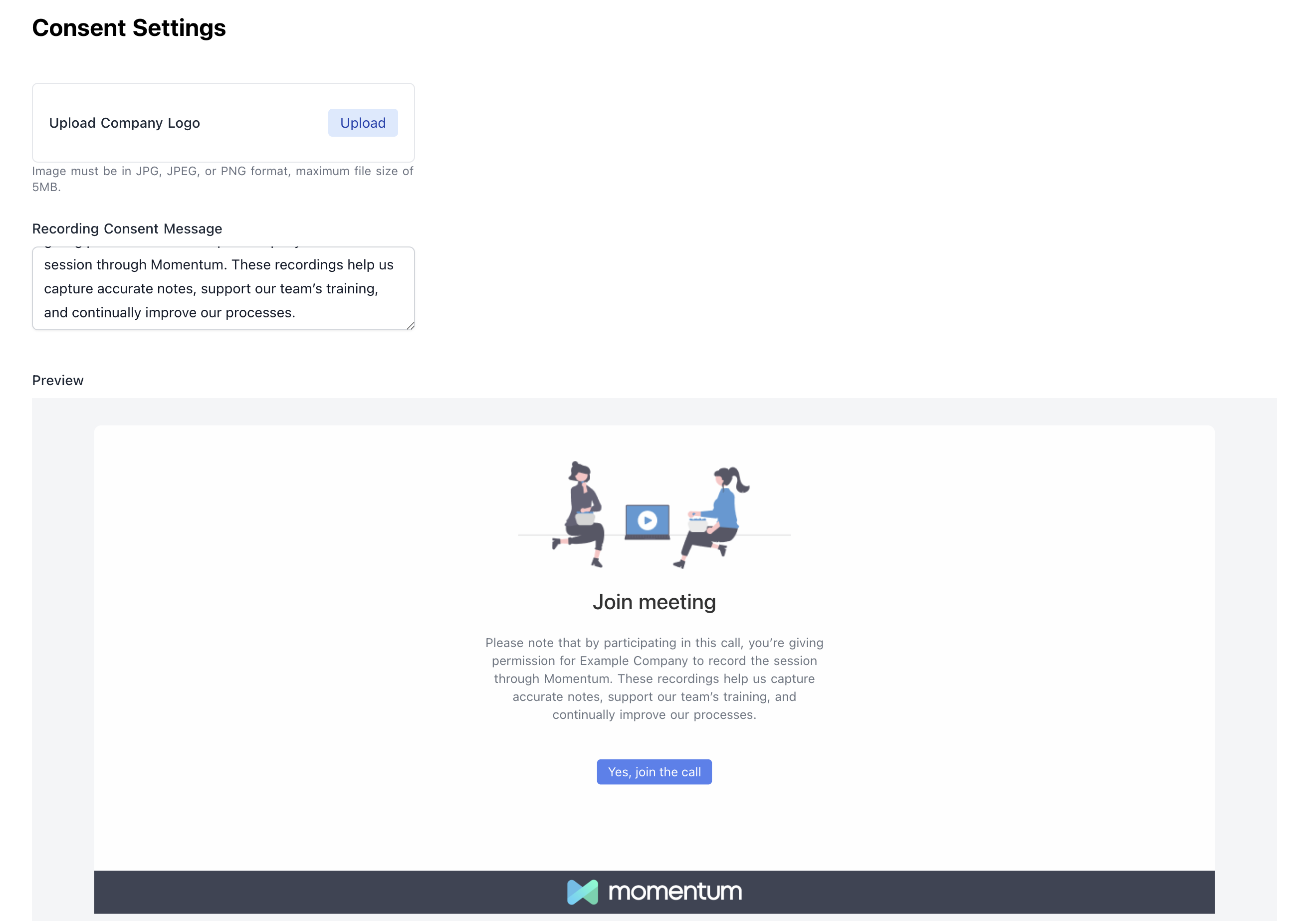 Recording Consent Automatic Calendar Updates