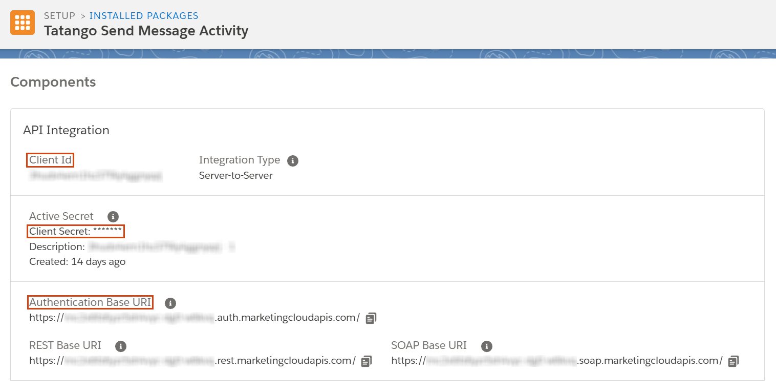 The API Integration component summary beside the Salesforce Configuration form, with the Client Id, Client Secret, and Authentication Base URI highlighted