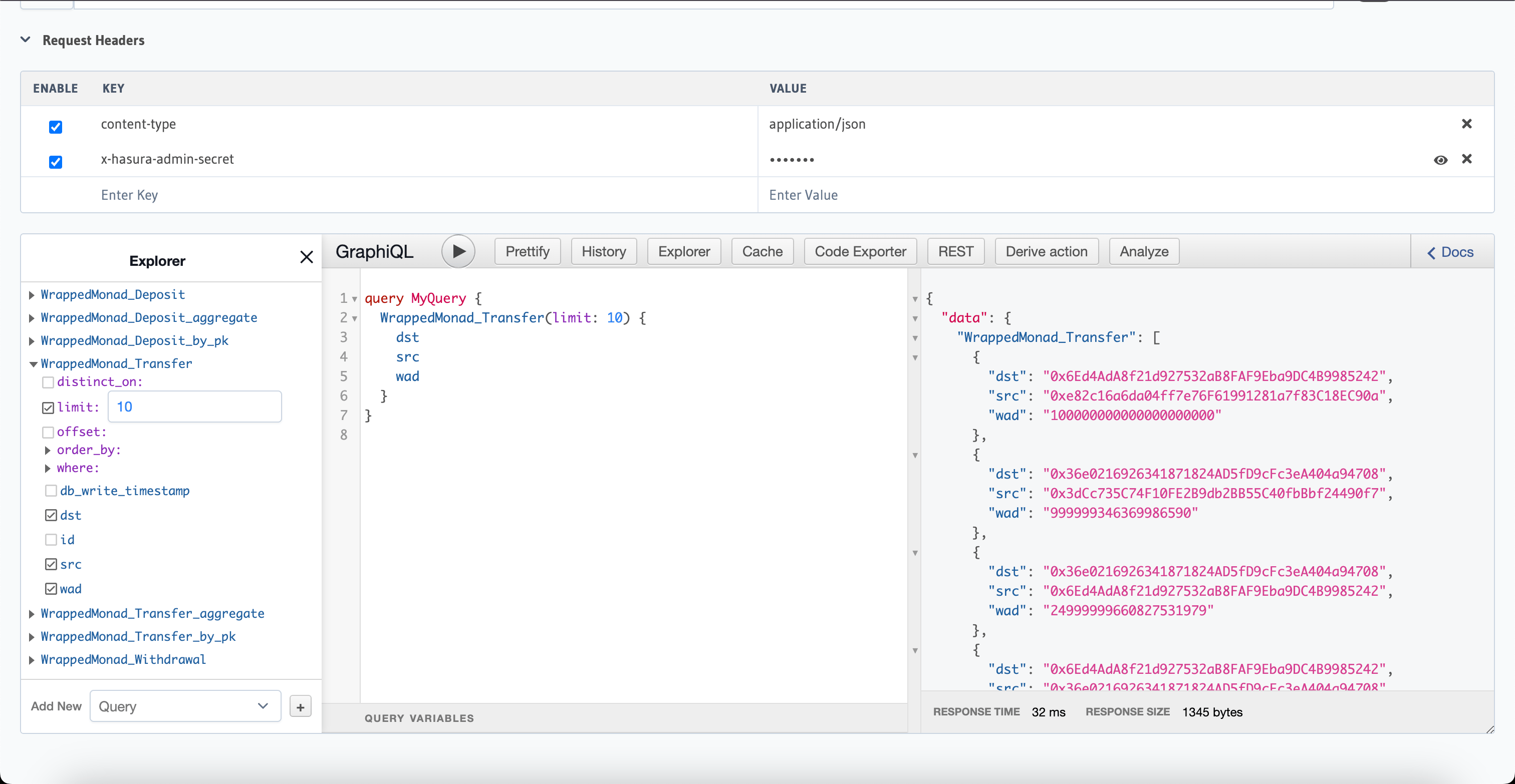 query interface