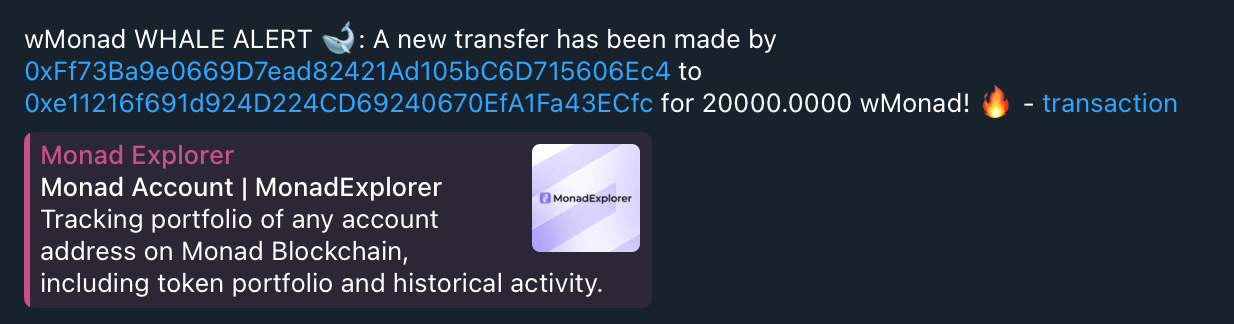 example bot message