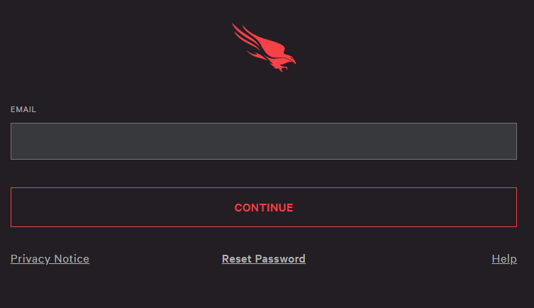 CrowdStrike ログイン画面