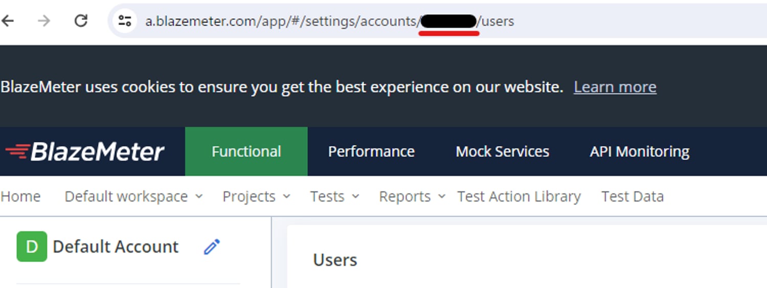 Workspace key in URL