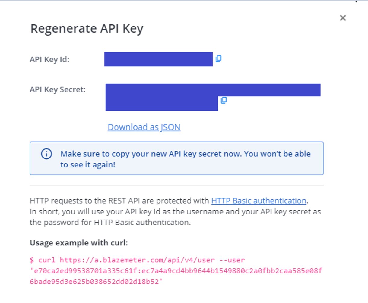 API Key Id and Secret