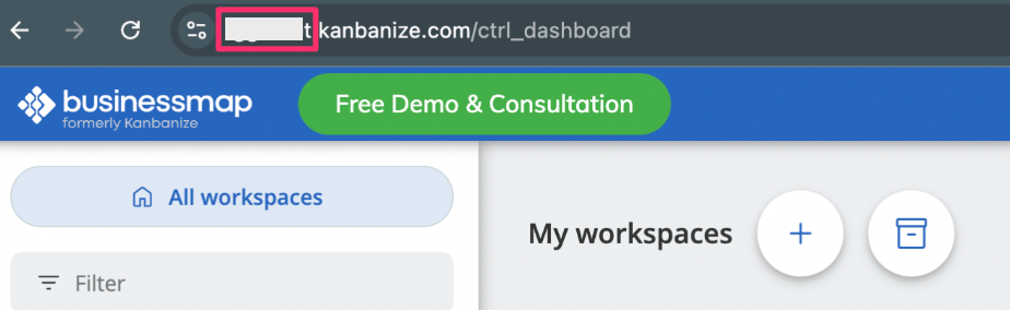 Obtaining the workspace key