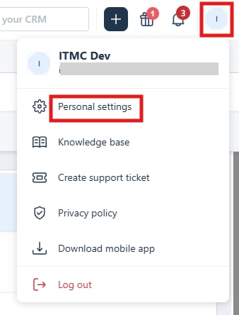 Personal Settings