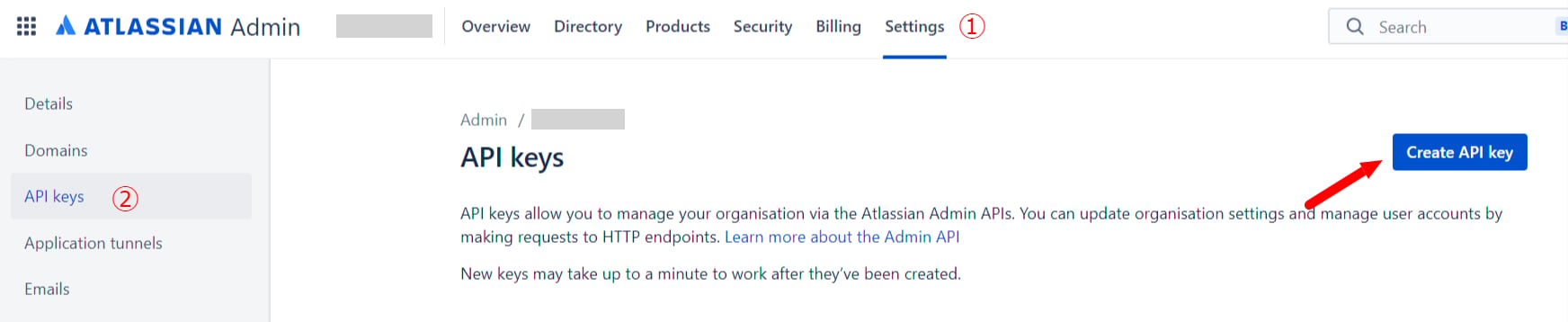 AtlassianAdmin設定画面