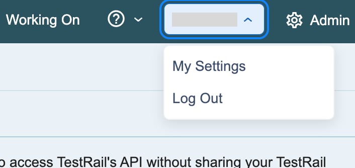 My Settings menu