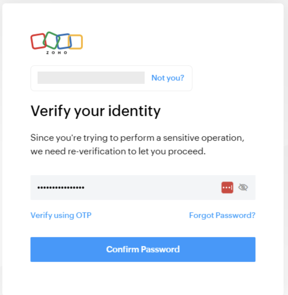 Zoho API Console