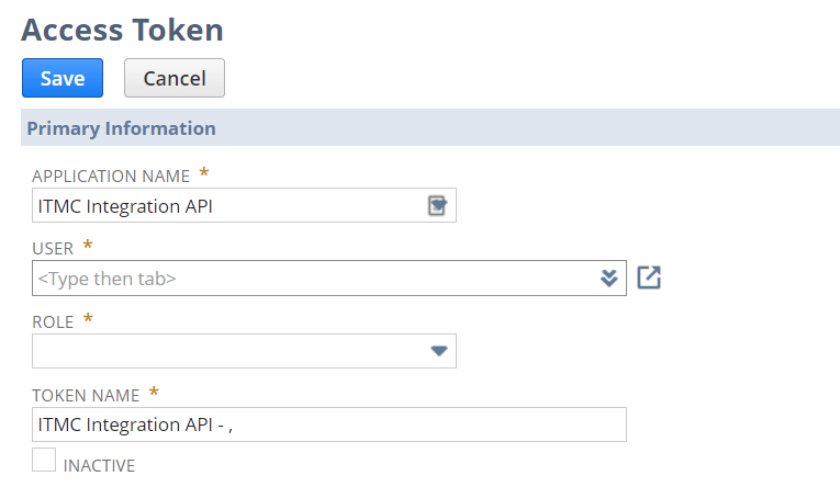 Access Token作成