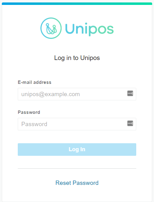 Unipos ログインページ