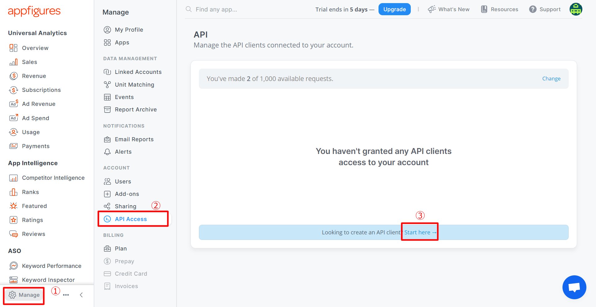 Manage API Access