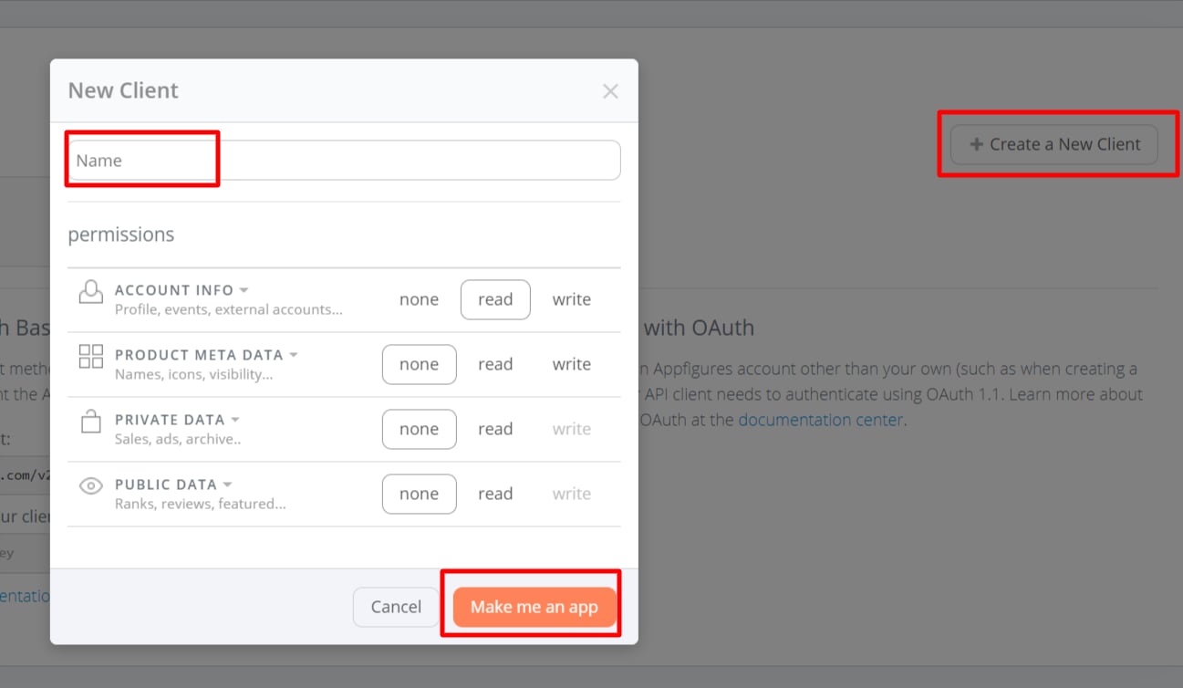 Create a New Client