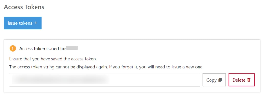 Access Token 生成完了