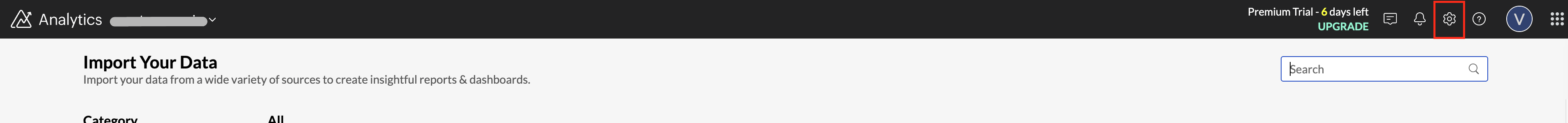 organization settings をクリック