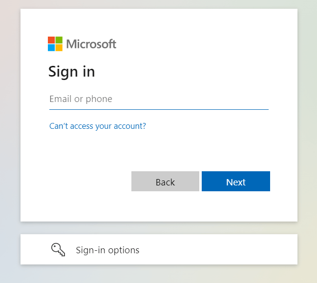 Microsoftログイン