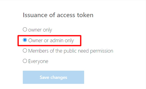Owner or admin only チェック