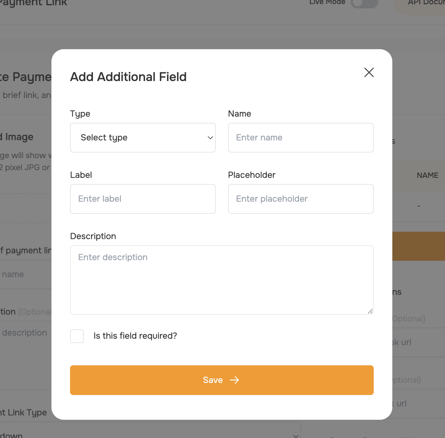 Additional Field Dropdown UI