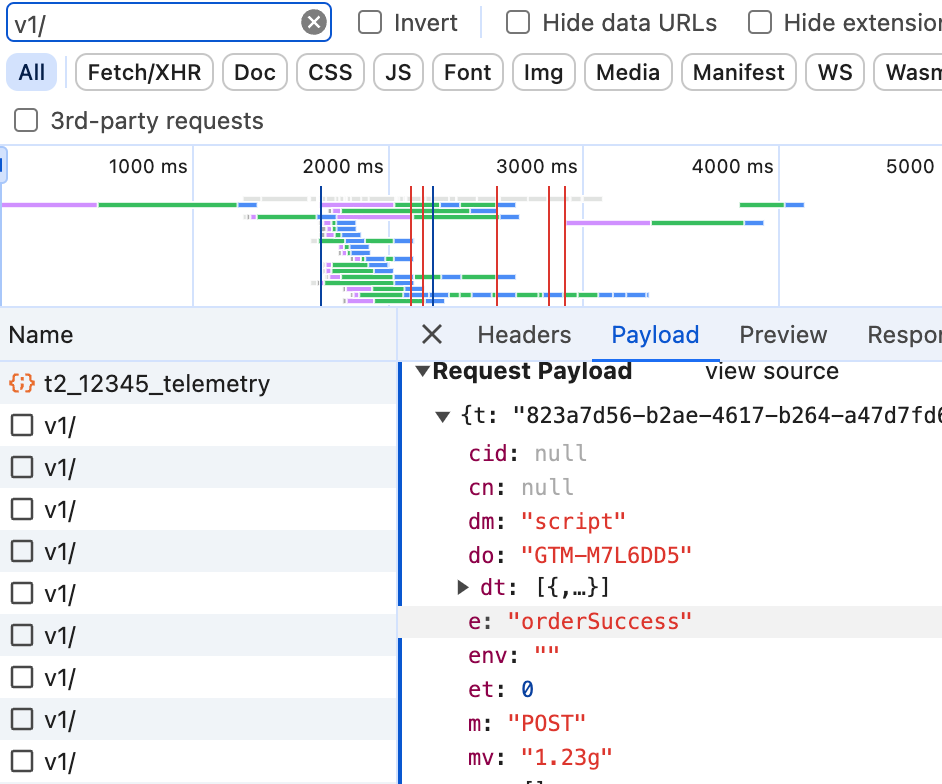 Mapped event examples