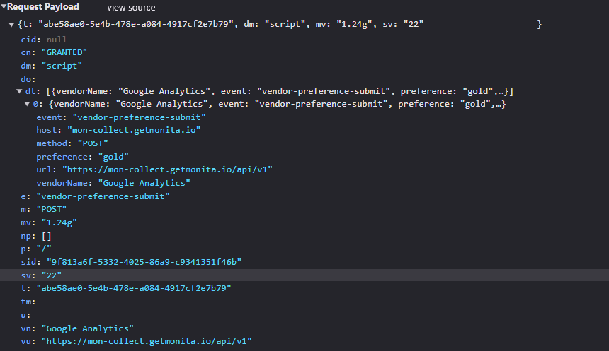 Check Monita Collect traffic