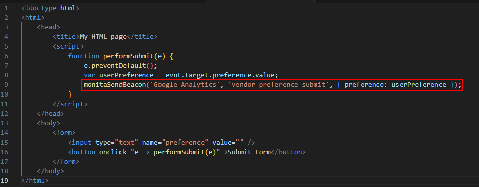 Enable Monita Collect