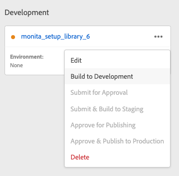 Check deployment environment