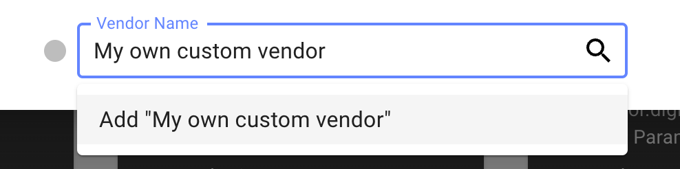 Add custom vendor