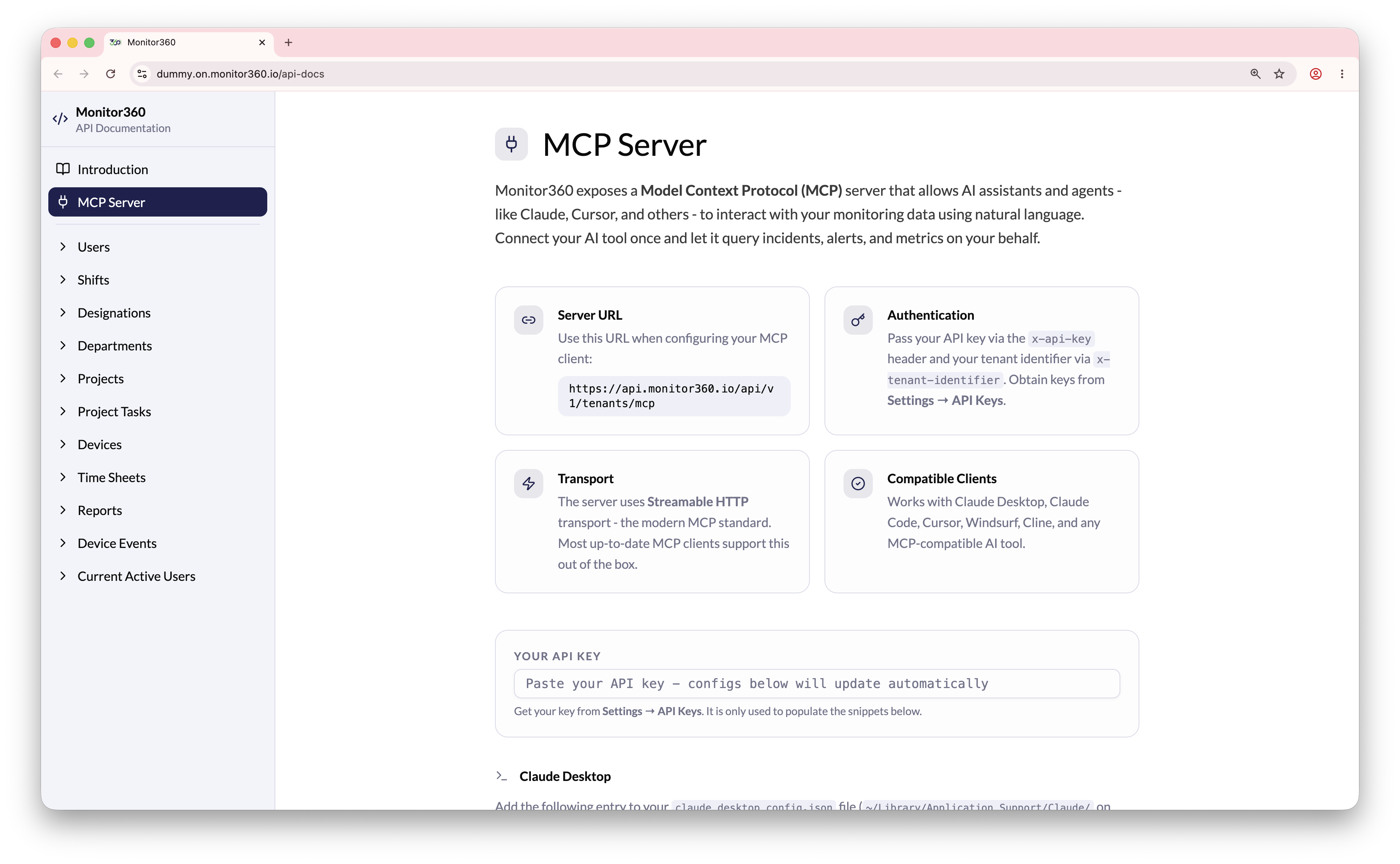 MCP Server docs