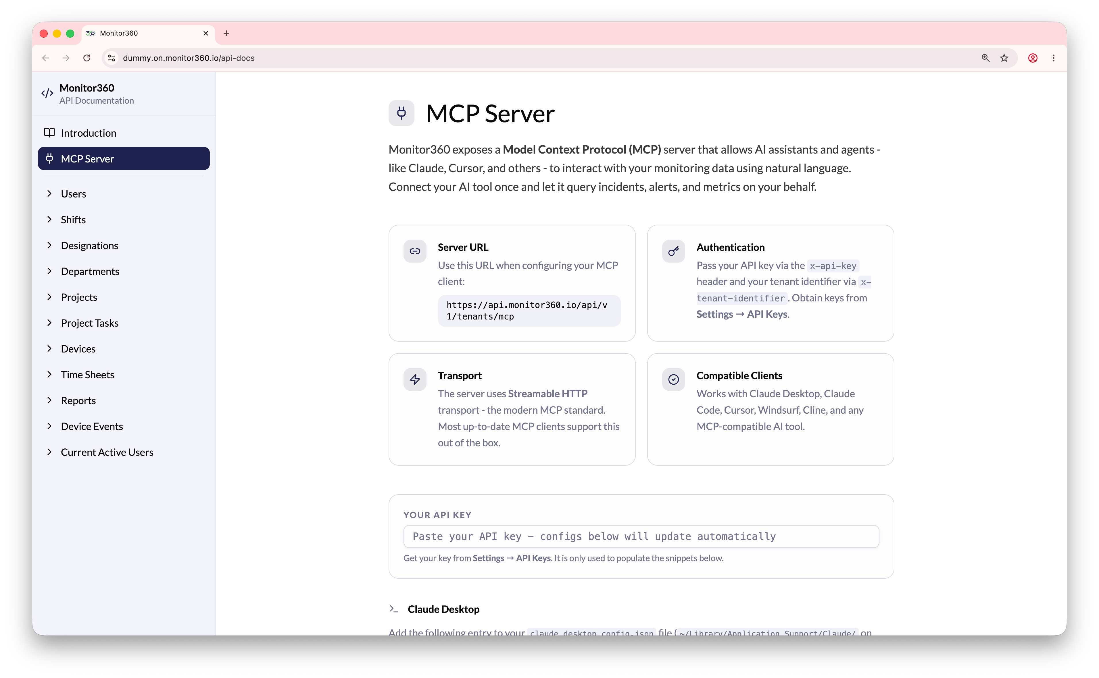 MCP Server docs