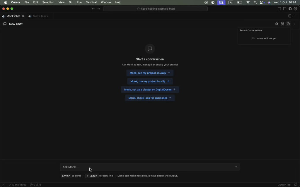 Deploy project fix by monk