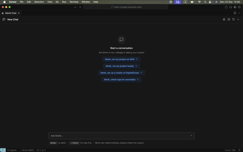 Monk deployment using Netlify