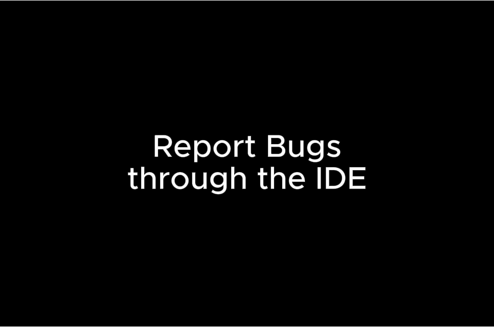 Bug report