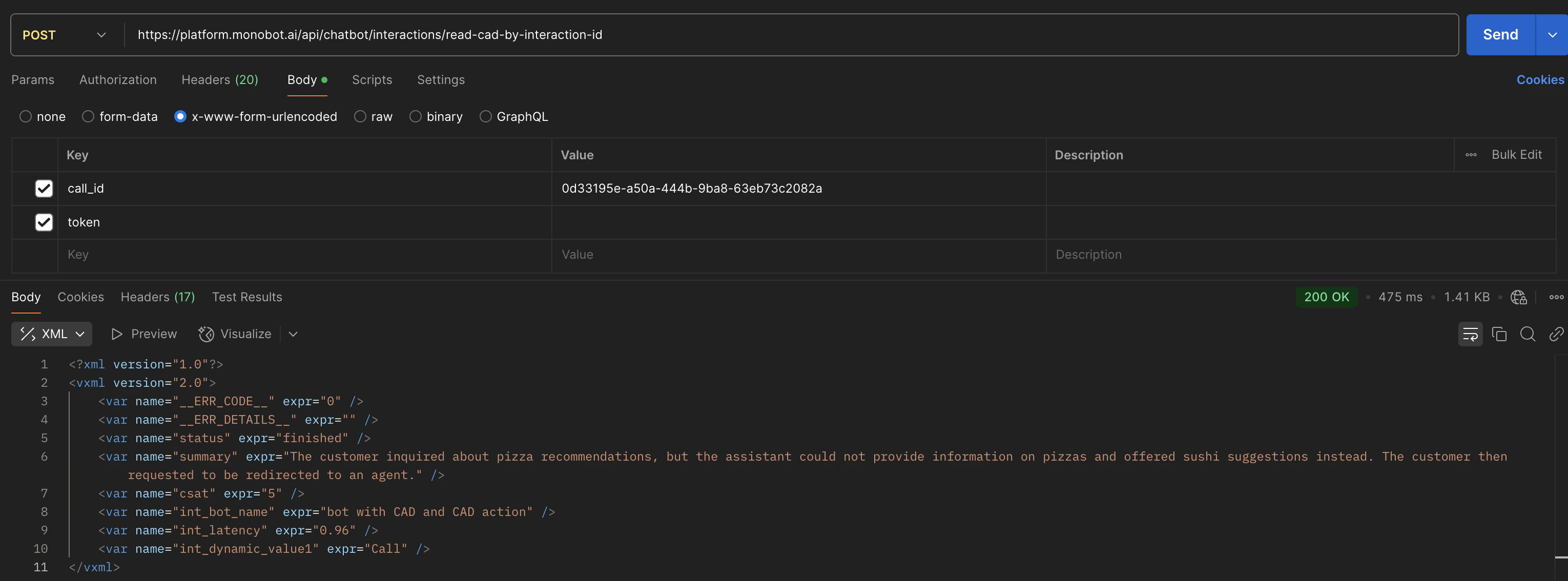 XML Json