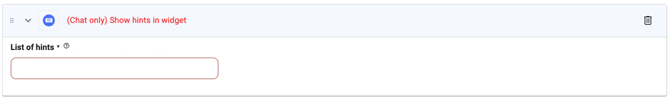 Show Hints UI