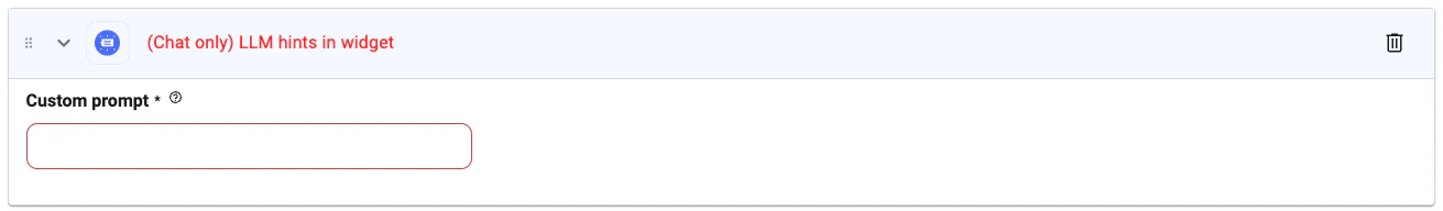 LLM Generate Hints UI