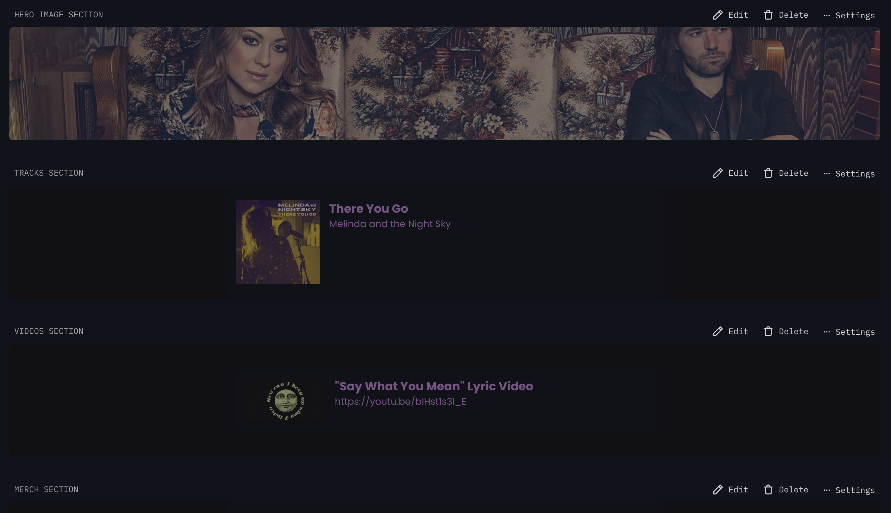 Monophonic.io Site Sections