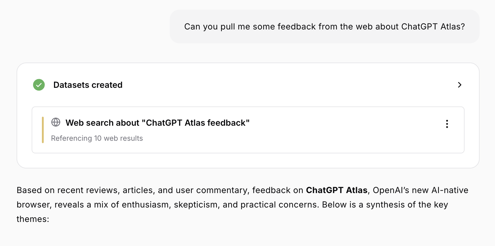 Web search dataset - expanded