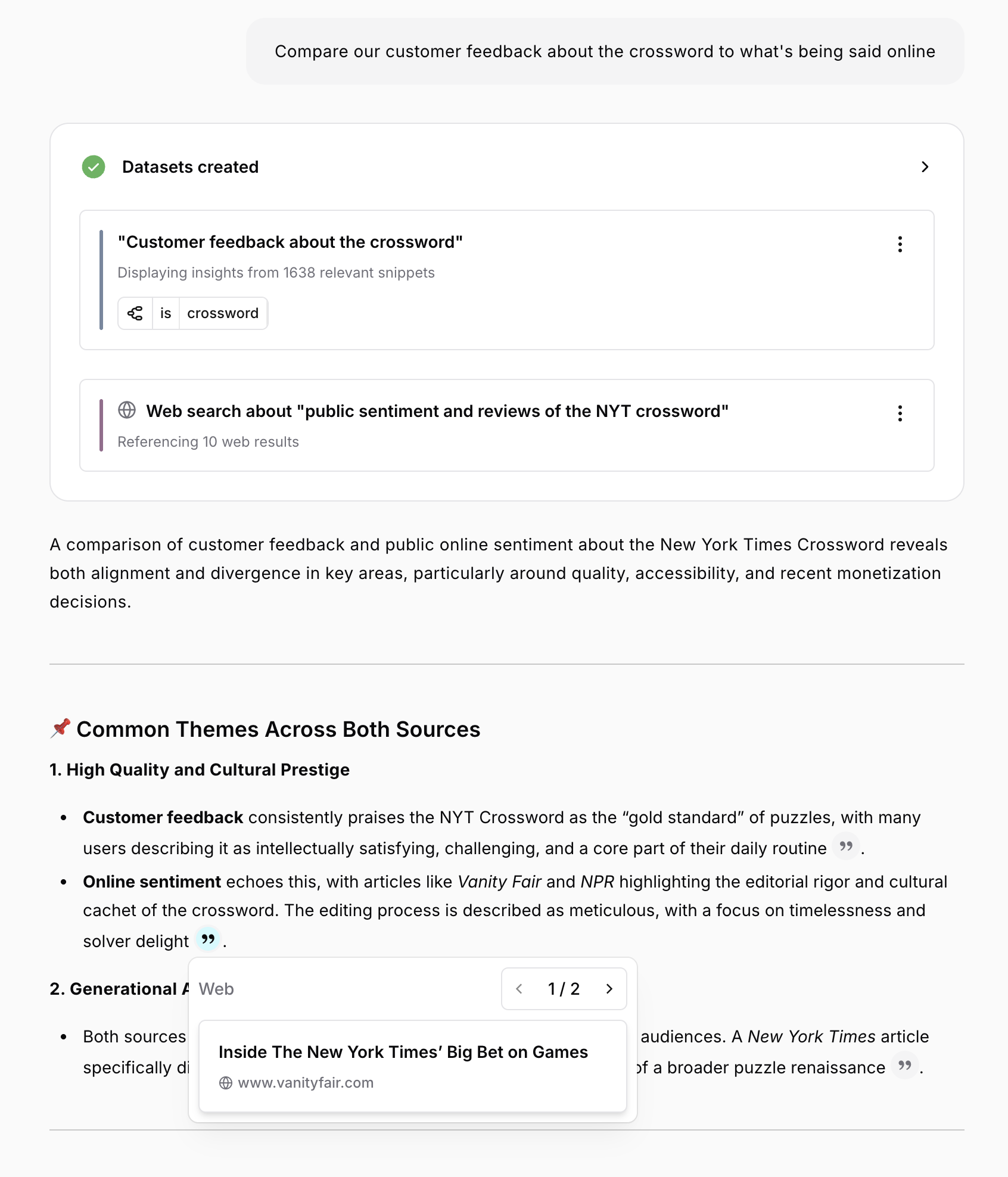 Web search dataset - expanded