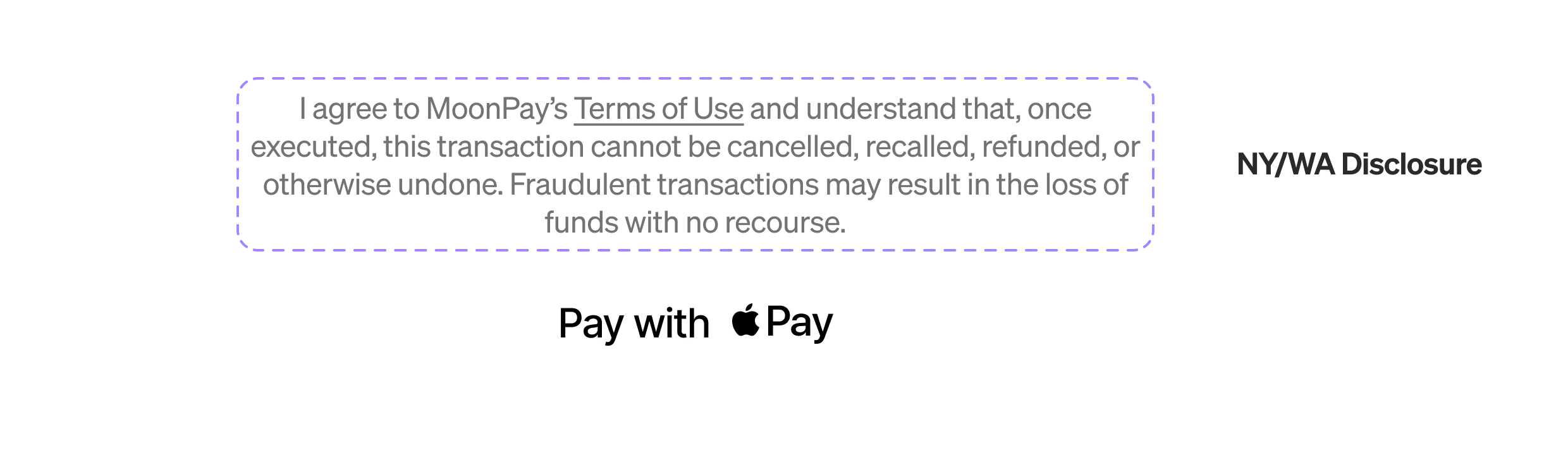 Apple Pay with MoonPay Rails